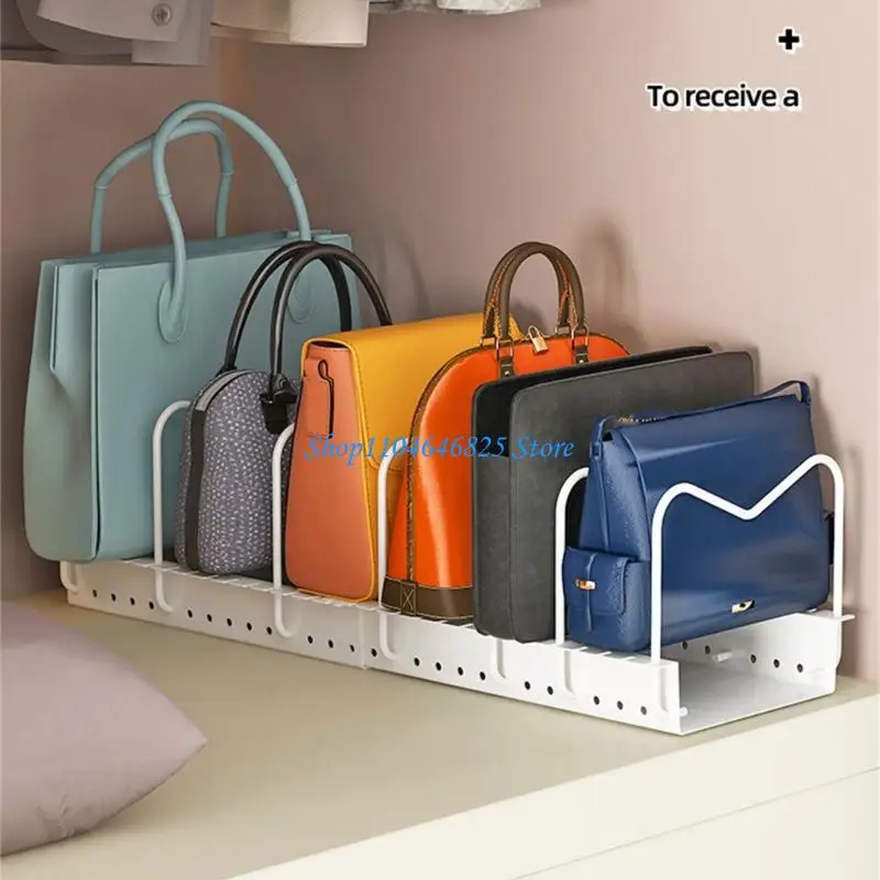 

Innovative Purse Holder Rack For Closet Interiors Space Shelf Divider Storage