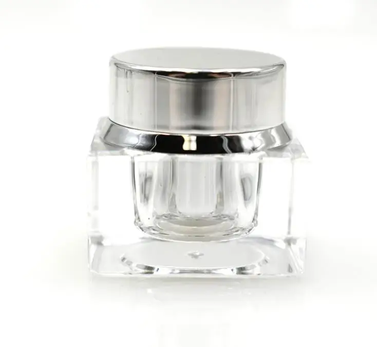 5g square Cream Jars Cosmetic Packaging Empty Sample Cosmetics Packaging luxury Acrylic jar SN795