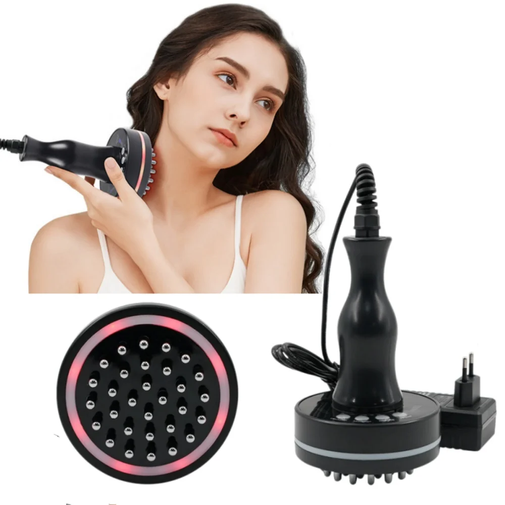 Intelligent Electric Meridian Brush Heating Red Light Vibration Massage Device for Body Meridian Dredging Scraping Salon Home
