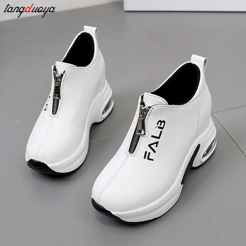 white red Platform Shoes Hidden Heel Women Casual Platform Shoes Woman Sneakers Shoes for Women Height Increasing Wedges Shoes