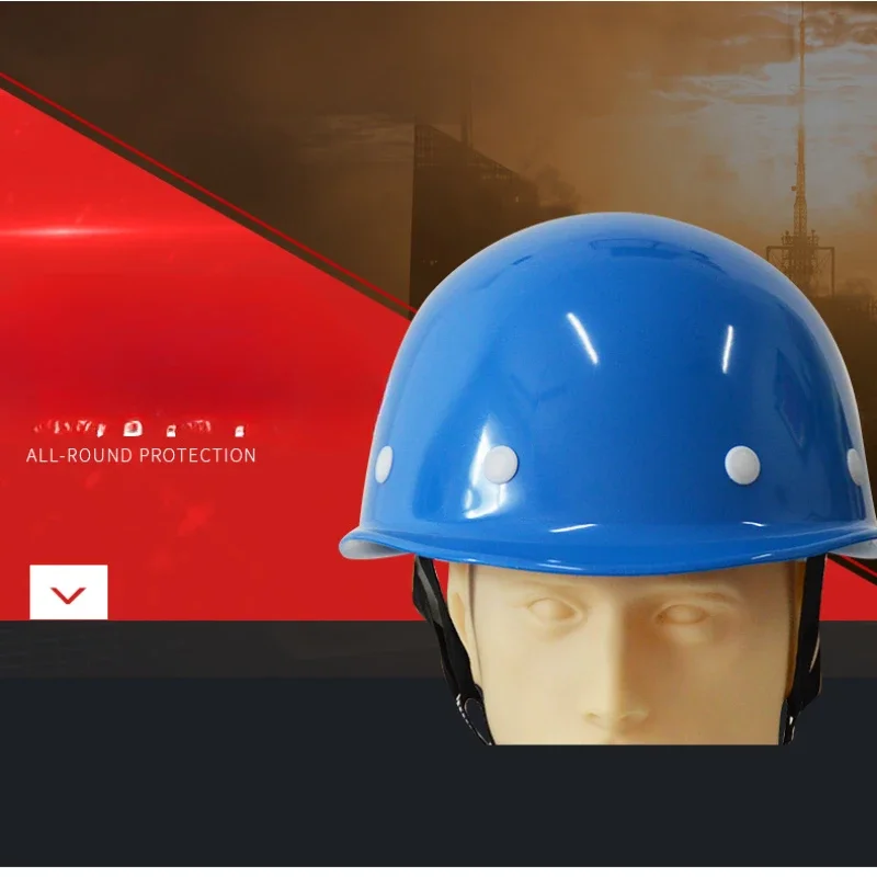 Helmet Style Thickened National Standard ABS Mining Safety Helmet Chemical and Electrical Protection Helmet Construction