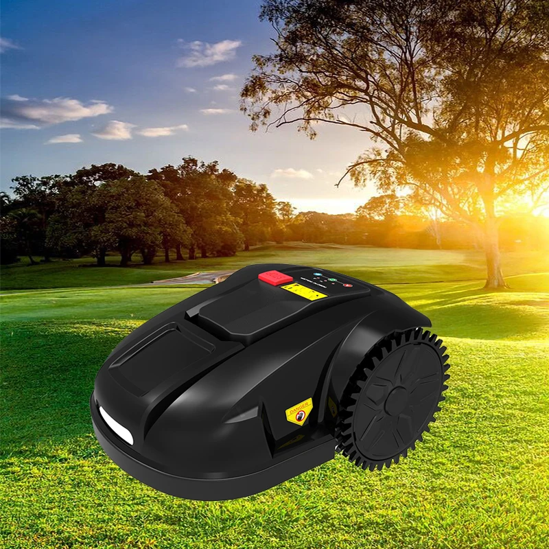 Robot Lawn Mower E1800S4 Work Area 1500m2, Once Recharge 500m2 for Big Grass, 4.4Ah Lithium Battery Work 2-3Hours, Brushed Motor