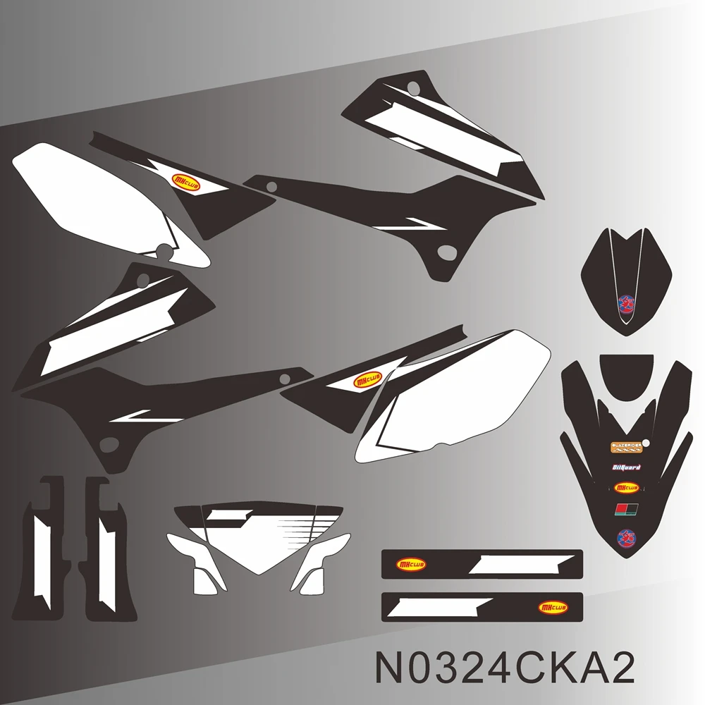 For Kawasaki KLX250 KLX 250 2008 2009 2010 2011 2012 2013 2014 2015 2016 2017 2018 2019 2020 Graphics Decals Stickers N0324CKA