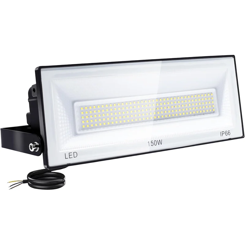 200W Outdoor LED Floodlights (2-pack, 20000 lumens, IP66 waterproof), LED Work Lights, 6500K Cool White Light, Floodlights, Spot