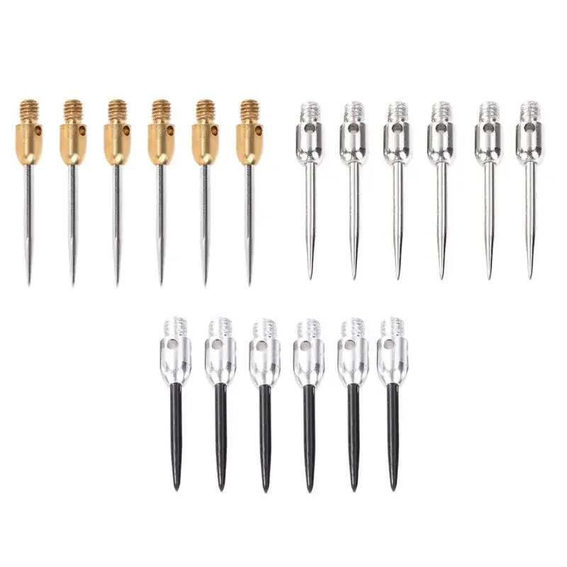 2022 New 6Pcs Thread Dart Steel Tip Metal Shafts Professional Darts Accessories