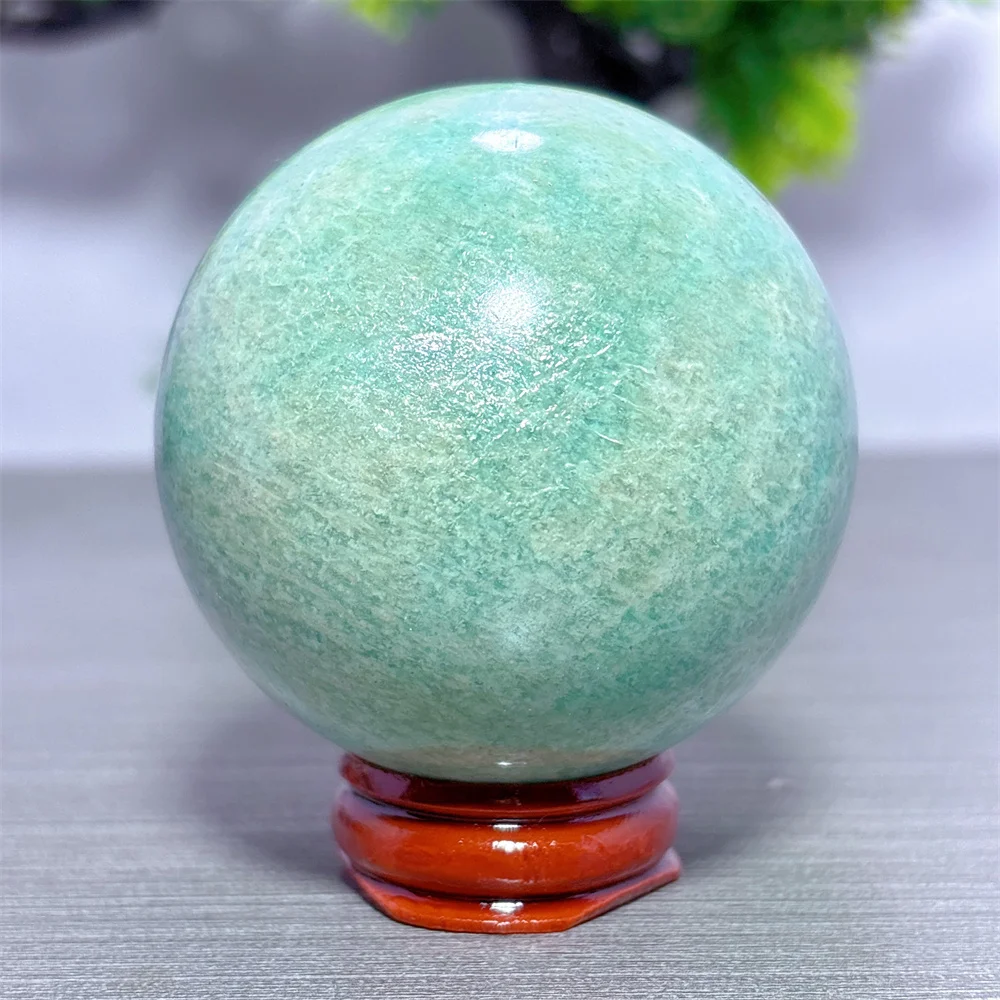 Amazonite Sphere Natural Crystal Home Decor Items Room Decor Lucky Auspicious Quartz Stone Garden Reiki Healing Energy Love Gift