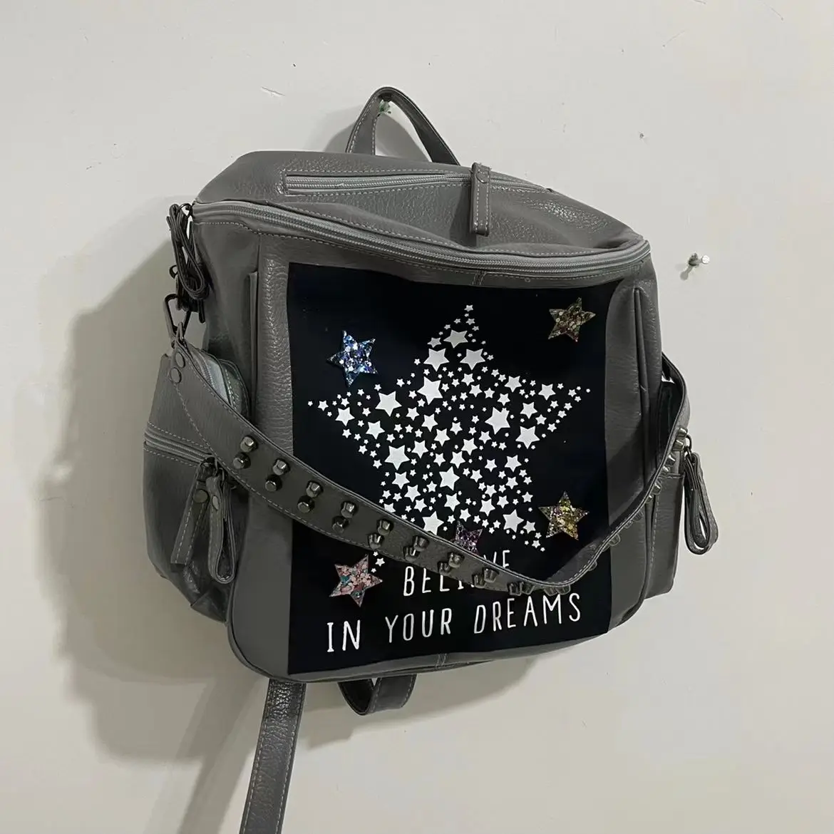 American Star Backpack Retro Backpack Millennium Spicy Girl Rivet Underarm Bag Dark Versatile Shoulder Bag Punk Crossbody Bag