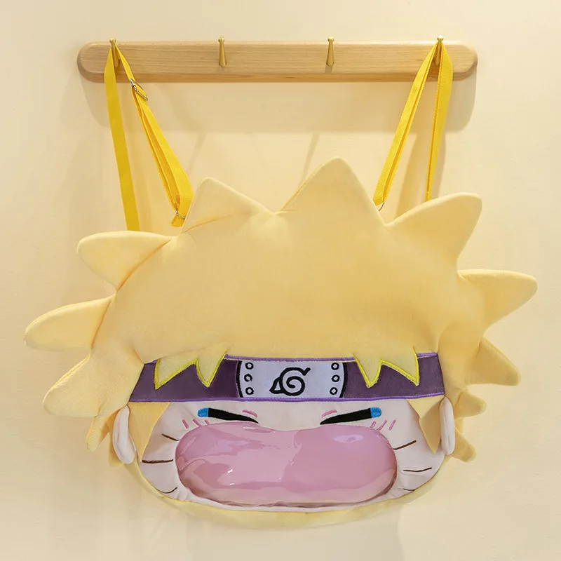 Anime Naruto Uzumaki Naruto Sasuke Backpack Creative Cartoon Messenger Bag Student Gift