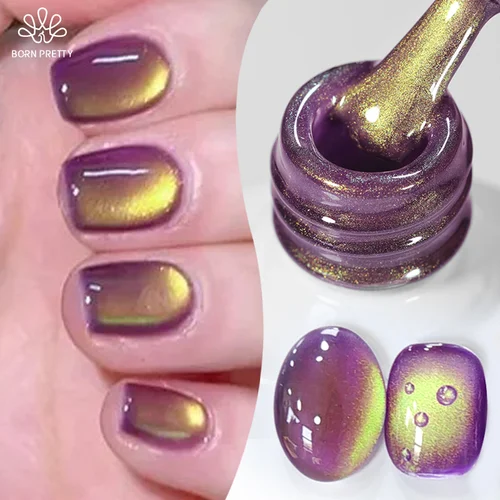 BORN PRETTY 10ml fruta verde púrpura gato esmalte de uñas de Gel magnético 2025 nuevo blanqueamiento guayaba uva cuentas de vidrio suministros de barniz de uñas