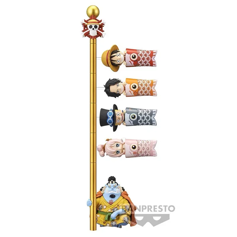 

Anime One Piece Figure Wcf Carp Streamer Luffy Jinbe Ace Sabo Shirahoshi Actions Figures Cute Collectible Model Decor Toy Gift