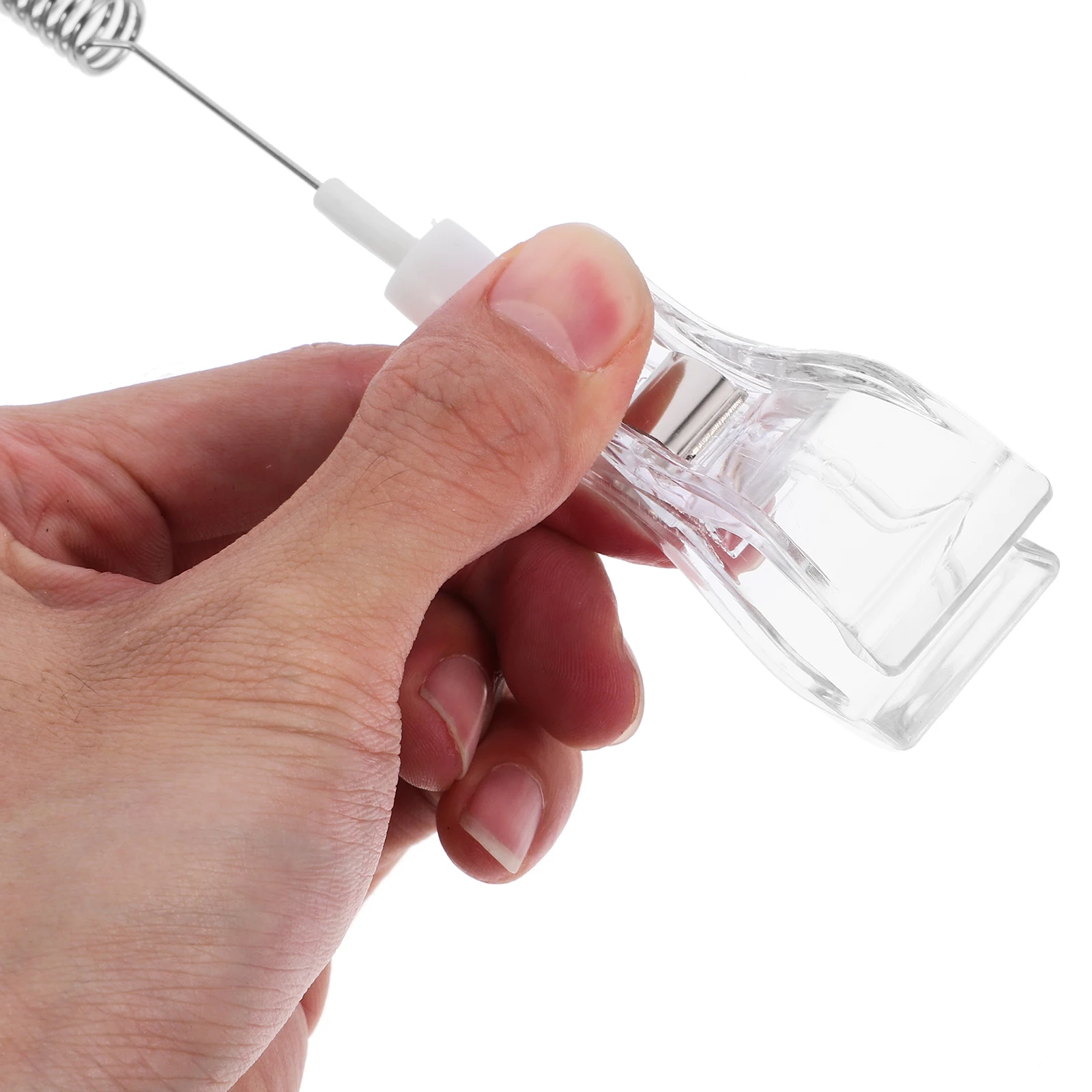 

6Pcs Double Sided Clips Clear Sign Holders for Retail Store Price and Product Logo Display Sign Holders Clear Clips