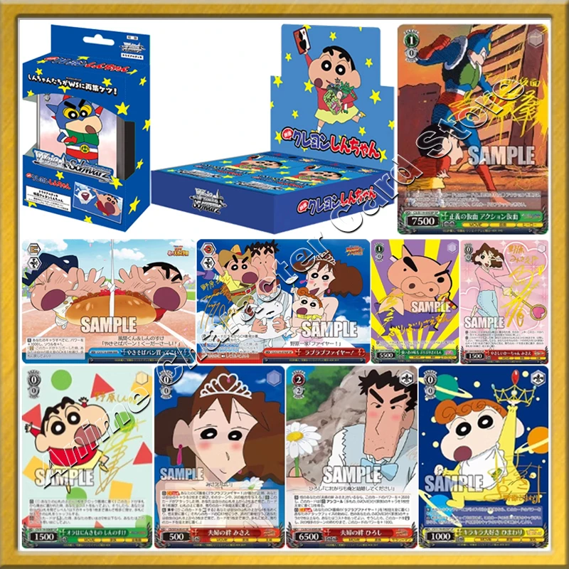 Original Weiß Schwarz Crayon Shin-chan Card WS Japanese Anime Supplement Pack TCG ACG Collection cards Children Gifts