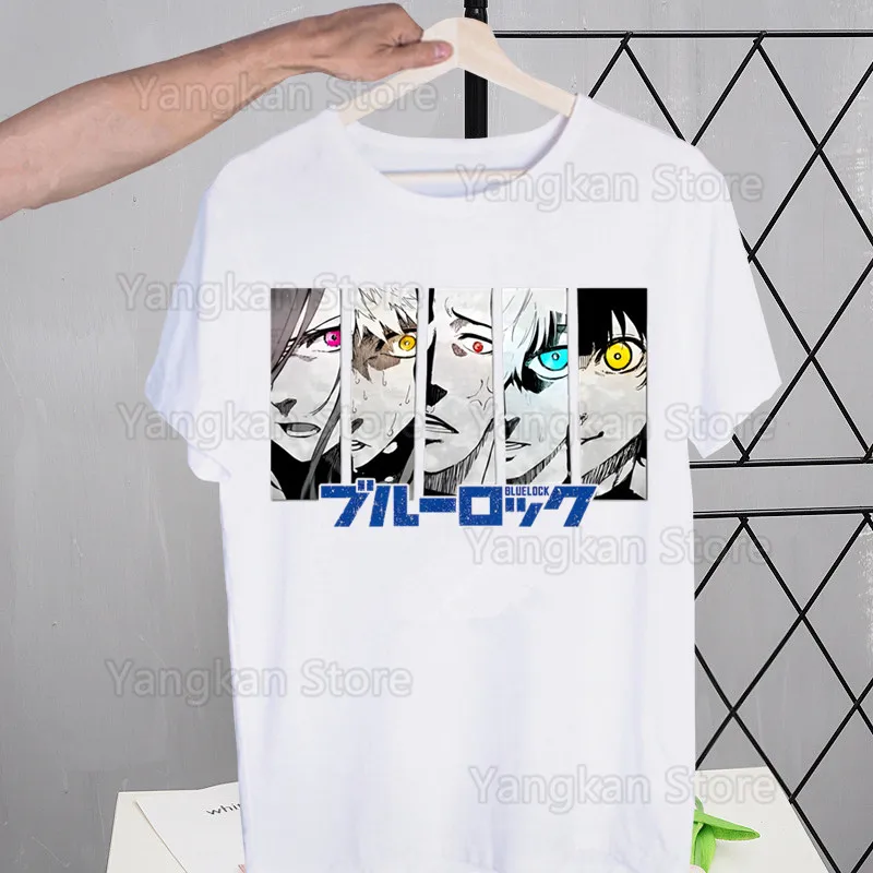 

Blue Lock Isagi Yoichi Hyoma Chigiri Meguru Bachira футболка мужская с коротким рукавом летняя модная футболка повседневная белая футболка модная