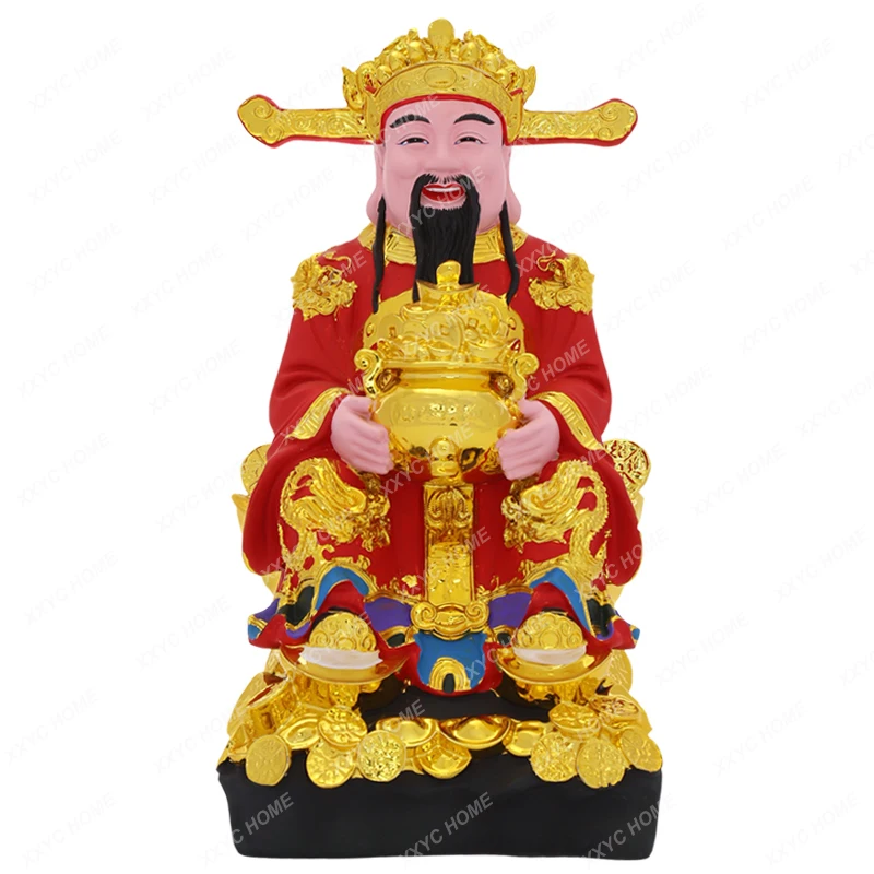 

Fortune God Worship Decoration Buddha Utensils Complete Collection Fan Qian Wen Cai God Buddha Statue Statue