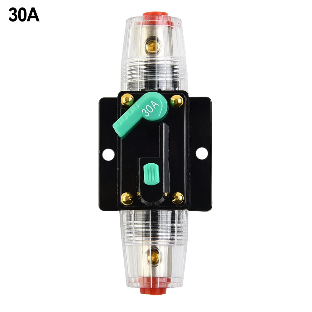 Proteja su sistema eléctrico contra sobrecorriente 10A 100A AMP disyuntor reinicio del fusible 12V 48V DC coche barco Auto impermeable