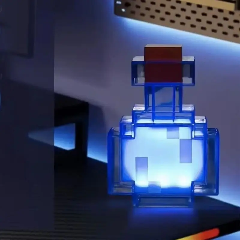 Luminária Noturna Criativa com Mudança de Cor, Modelo de Frasco de Remédio Líquido, Lâmpada Decorativa USB Recarregável para Quarto, Presente para Crianças
