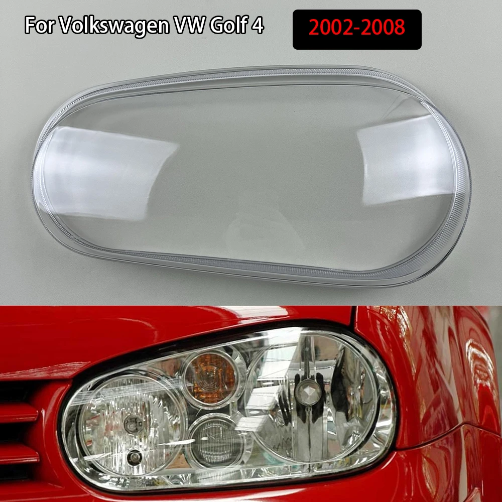 

For Volkswagen VW Golf 4 2002-2008 Front Lamp Shade Headlight Mask Shell Transparent Cover Lens Replace The Original Lampshade