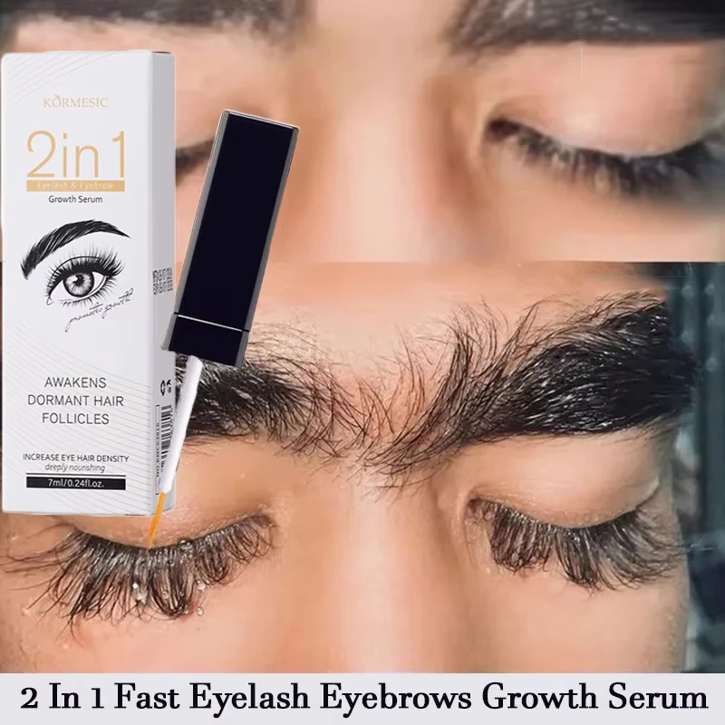 Hot deal: 2-in-1 Natural Eyebrow Eyelash Enhancing Serum, Visible Results in 7 Days for Longer, Thicker Curling Lashes, 2026 New Formula