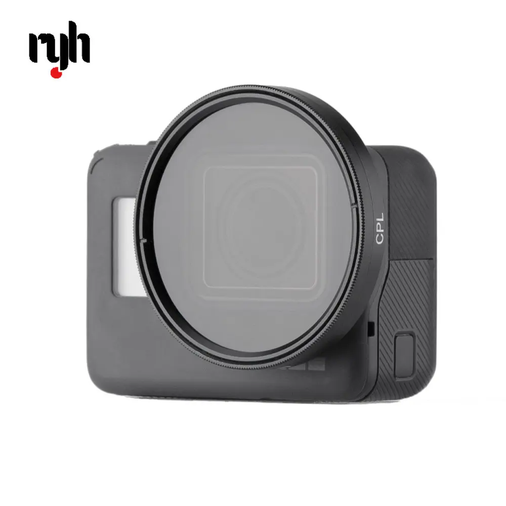 Aluminum Polarizing Filter Circular Polarizer Filter CPL Lens + Cap for GoPro Hero 5 Hero 6 Hero 7 Photography Accessories