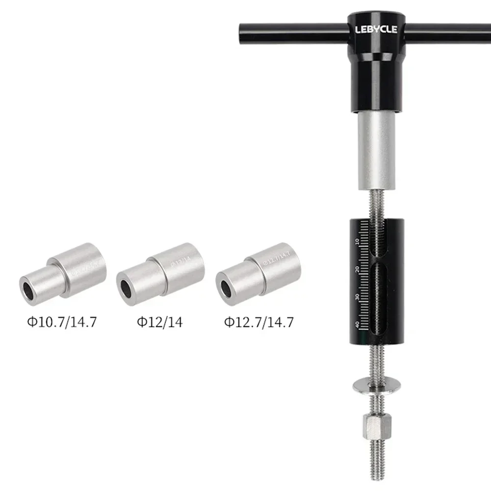 Bike Rear Shock Bushing Tool, aço inoxidável e liga de alumínio, instalação e remoção precisas, transmissão de força mesmo