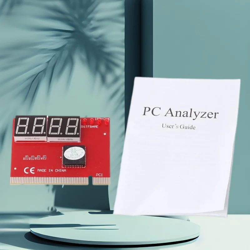 PC Analyzer Diagnostic Post Card Motherboard Tester with LED for PCI Main Board Computer Motherboard LED 4 Digital PCI POST Card
