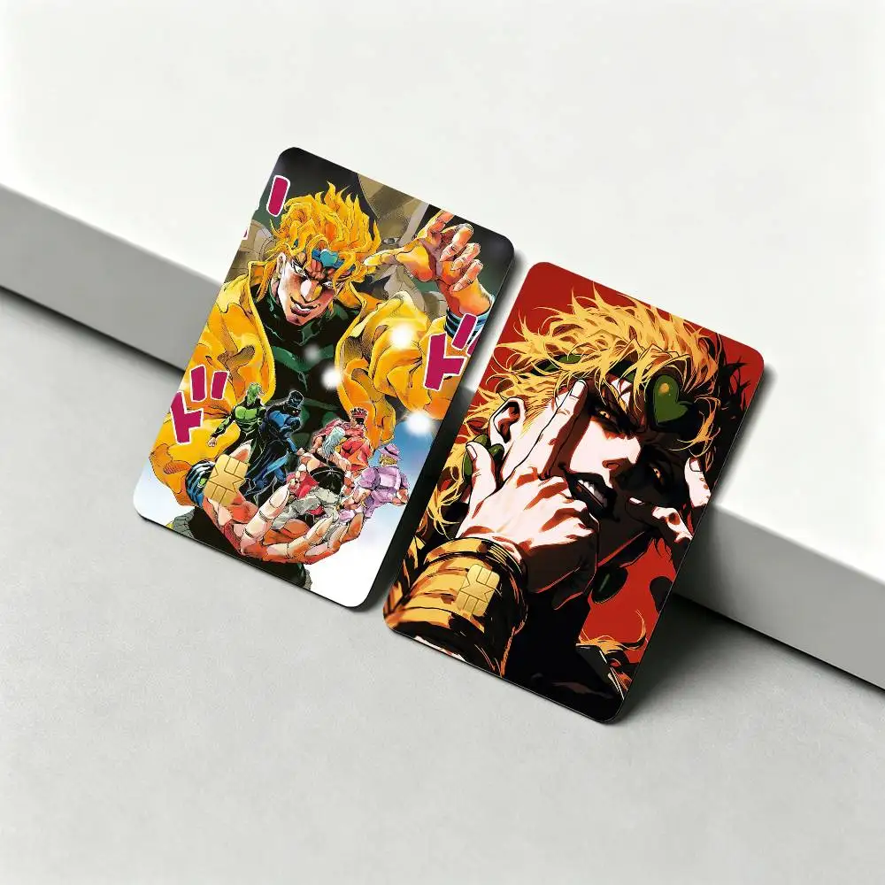 Jojo D-Dio Brando 1Set 4Pcs Card Skin Stickers, Waterproof Decorative Film for Credit Debit Bank Bus IC Cards
