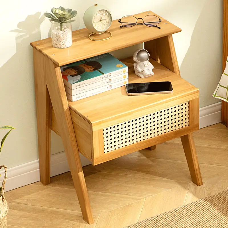 Bedside Cabinet Modern Simple High-grade Sense Lockers Bedroom Shelves Nightstands Furniture Mesas De Noche Small Cabinet Ins