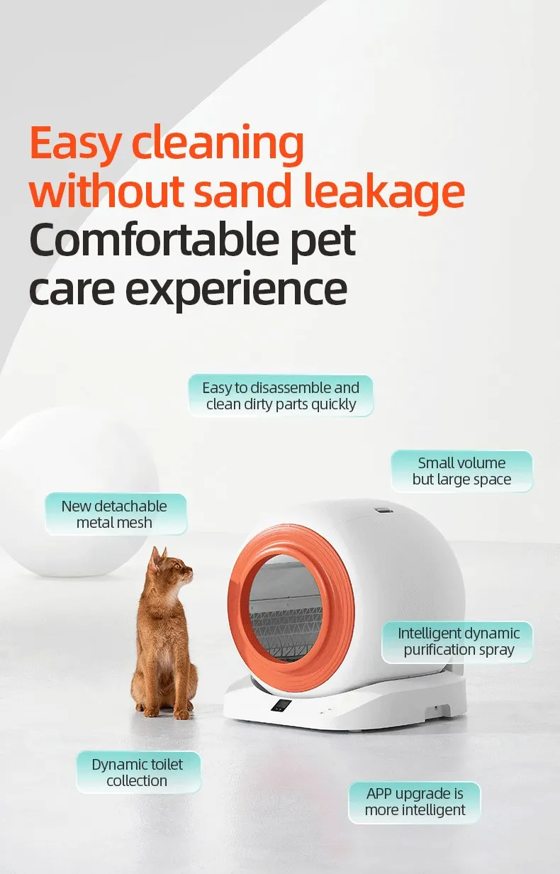 Self-Cleaning Automatic Cat Toilet App Control Tuya Smart Pet Smart Self-Cleaning Cat Litter Box