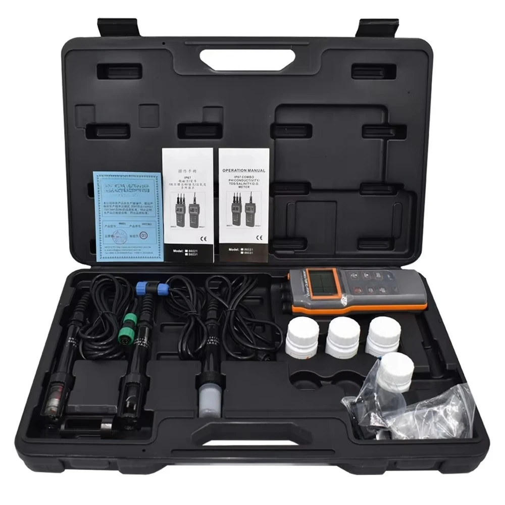 Water quality analyzer Dissolved oxygen PH value Conductivity mineralization instrument Detection