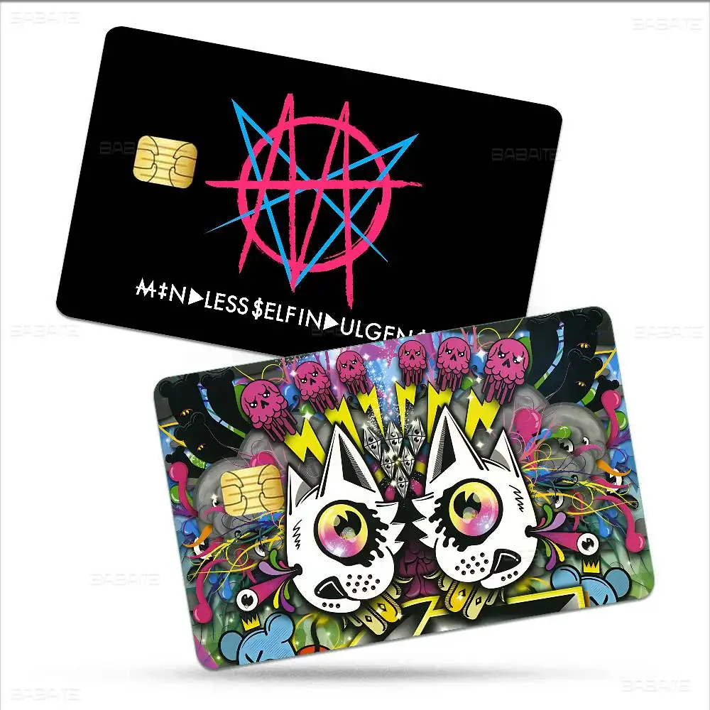 Classic Industrial Band M-Mindless Self I-Indulgence Anime Spend or Save Funny Shell On Off Ultra Thin No Fade Sticker Skin