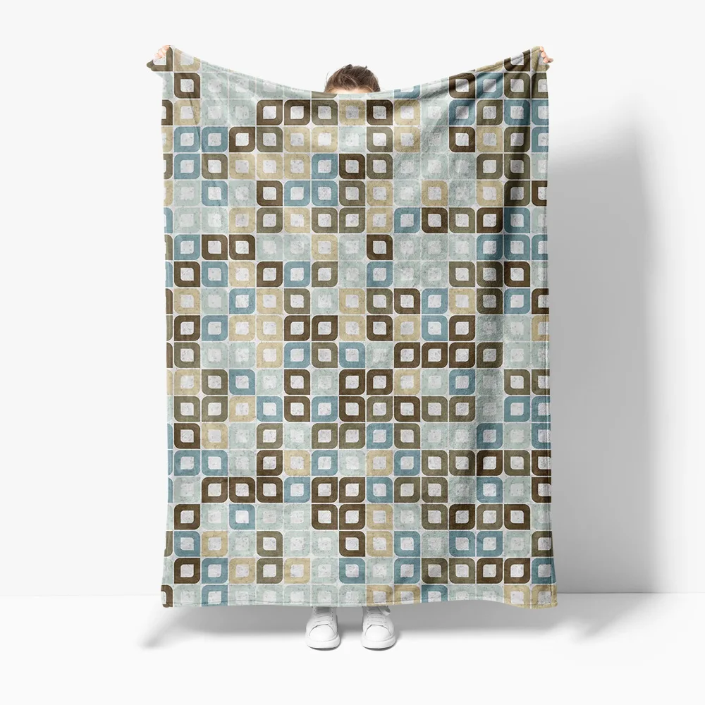 هندسية مبطن رمي بطانية أريكة غطاء سرير وسادة الزخرفية لينة الدافئة المفرش الفراش لغرفة المعيشة غرفة نوم