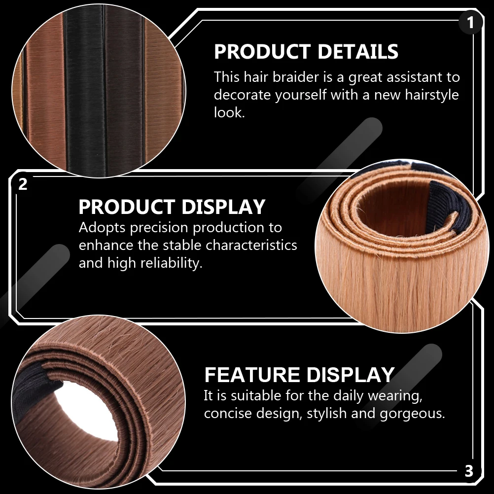 

7Pcs Bun-Making Tool Set Hair Modelling Device for Women Simple Stylish Braiding Assistant Donut Bun Maker Daily Wear Reliable