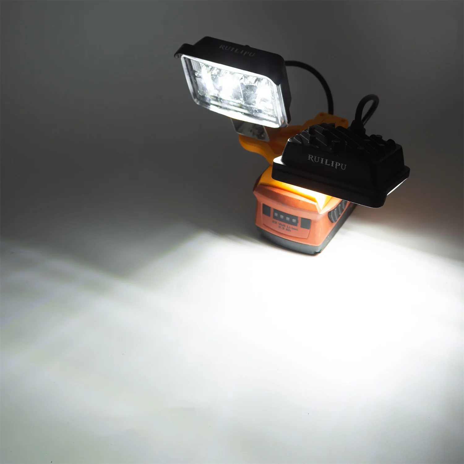 

Work Light with Dual LED for HILTI CPC 22v Battery – Portable, Job Site Light(No Battery)