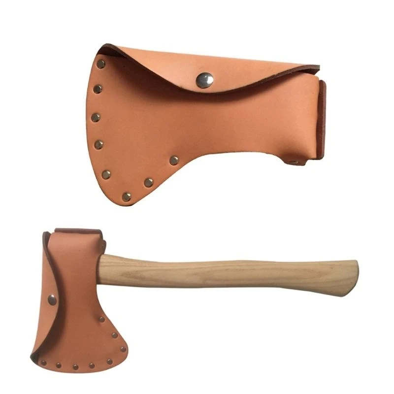 Y1AD Rugged Leather Hatchets Cover Sleeve for Outdoor Exploration and Lumberjacks Use