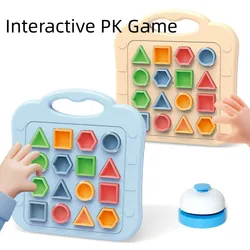 Juego de competición interactivo para niños, juguetes cognitivos a juego, rompecabezas 3D de Color Montessori, juegos educativos de batalla