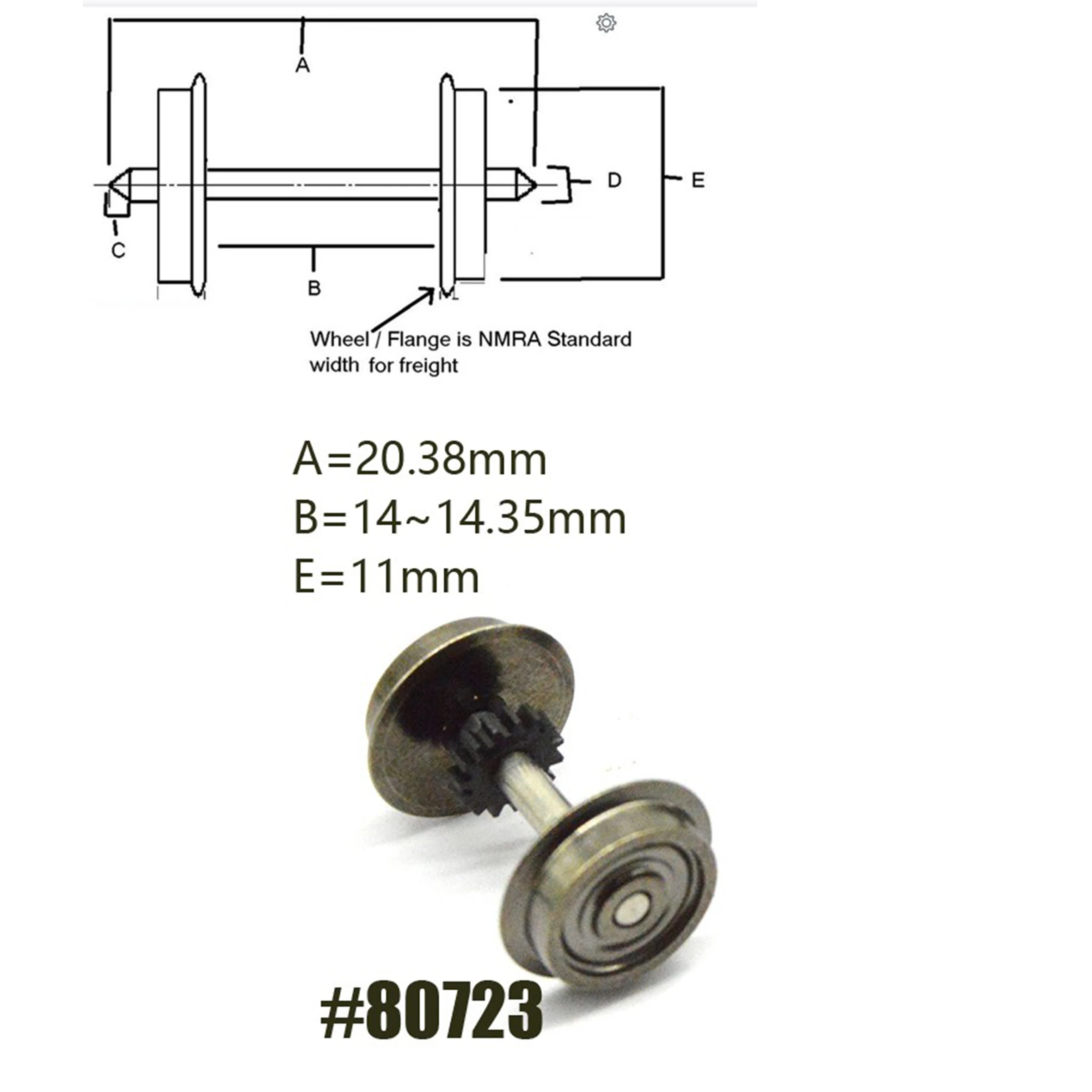 HO ratio 1:87 80723 train model accessories universal modified metal wheels