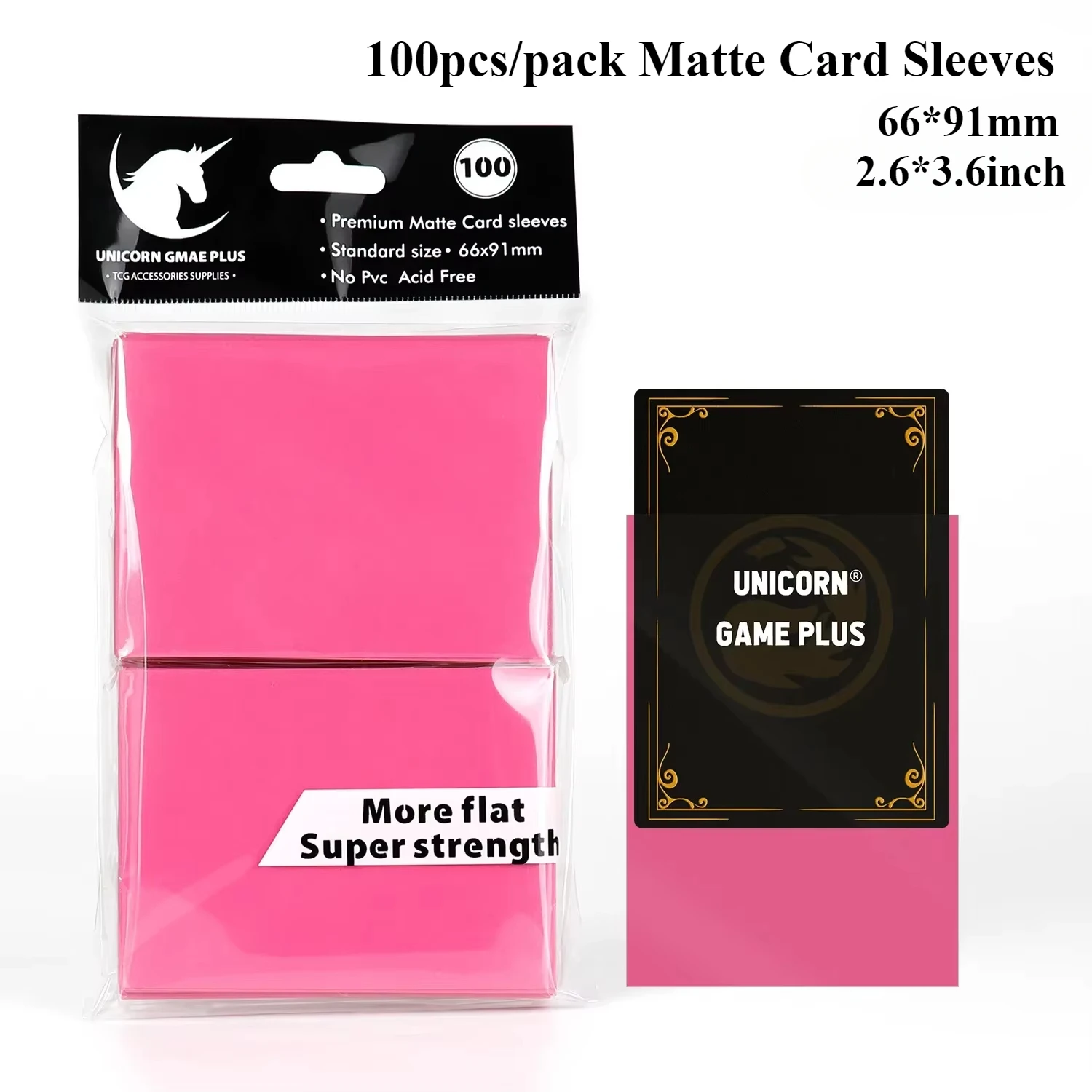 100PCS 66x91mm Matte Standaard Maat Kaart Mouwen TCG Trading Cards Protector Voor Tarot Shield Bordspellen magische Cover PKM