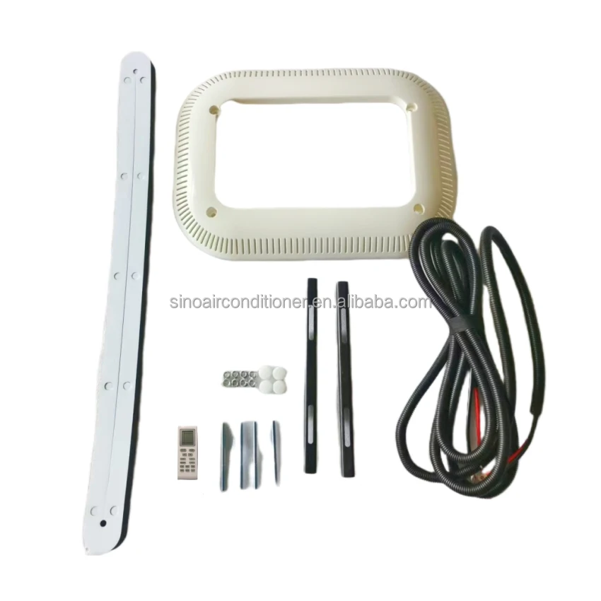 Rv سقف التخييم 24 فولت التيار المتناوب شاحنة تكييف الهواء تيار مستمر 48 فولت 60 فولت مكيف الهواء 72 فولت وقوف السيارات برودة 12 فولت #6