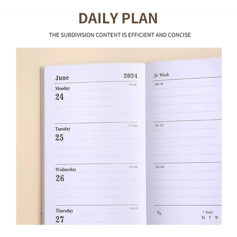 2024 Appointment Book & Planner - Jan. 2024 - Dec. 2024, Daily Hourly Planner 2024,Premium Paper(Purple)