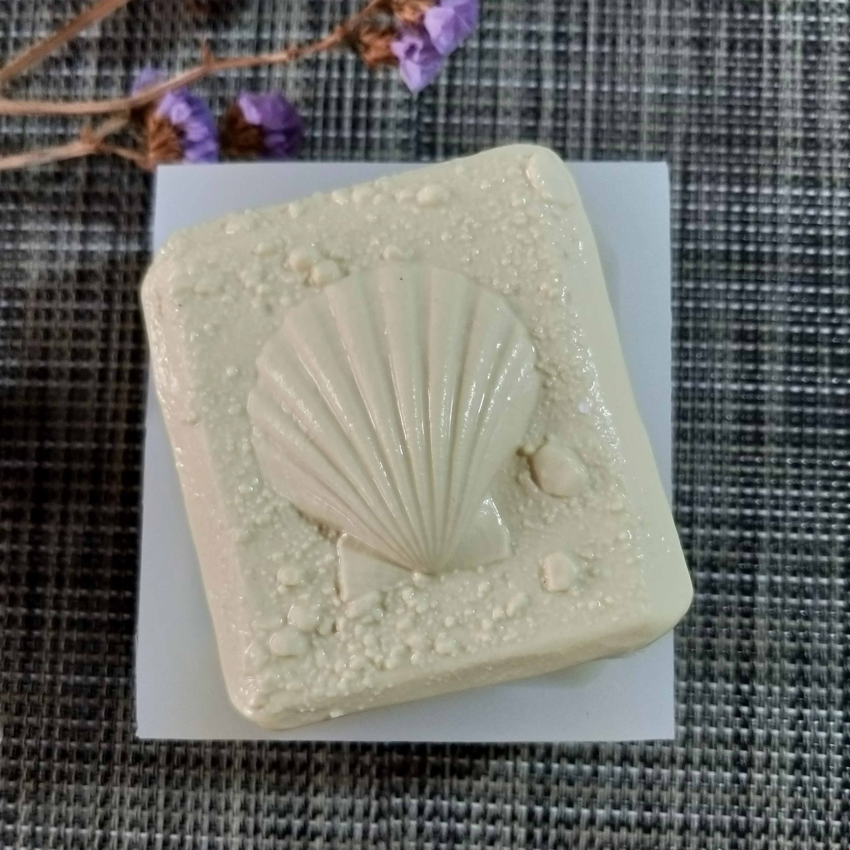 QT0154 PRZY Mold Silicone Soap Mould Beach Shell Square Handmade Soap Making Molds Candle Mold Silicone Resin Clay Moulds