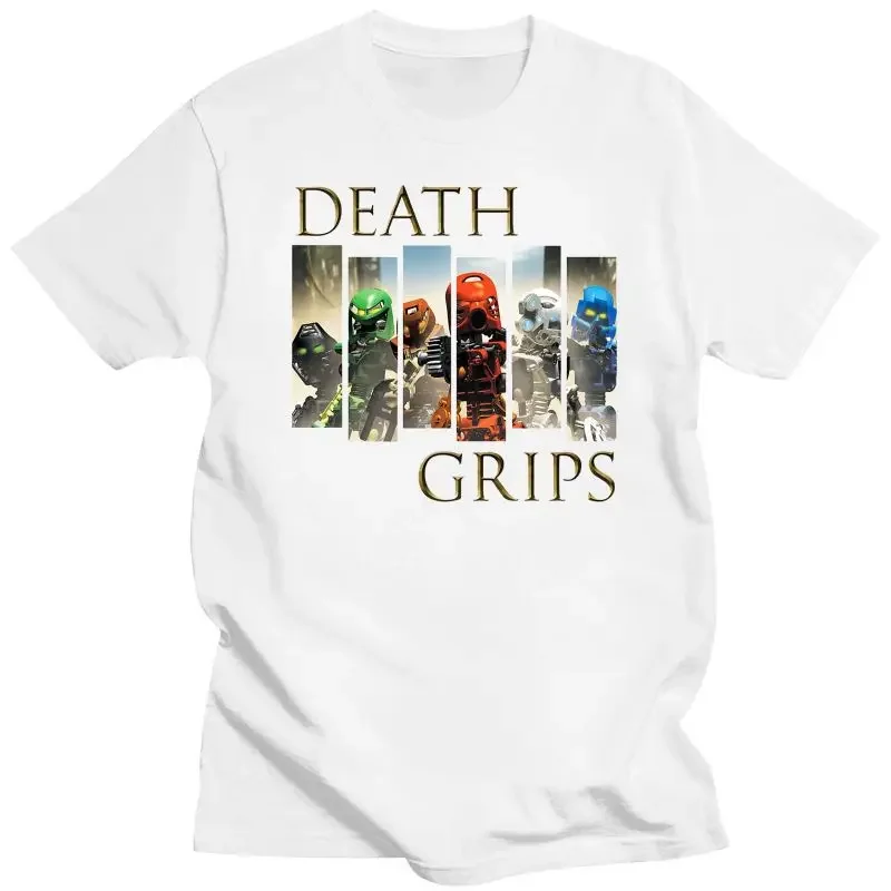 White For Men Women Unisex Men Women Tops T-Shirt New Death Grips Bionicle Toa Mata Tops Tee T Shirt  oversized t shirt