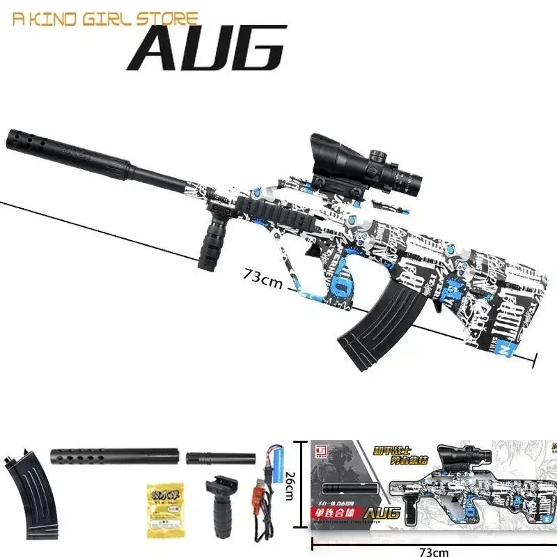 AUG Gun Water Gun Blaster Airsoft Weapons Manual Electric 2 Modes Paintball Graffiti For Adults Boys CS Fighting