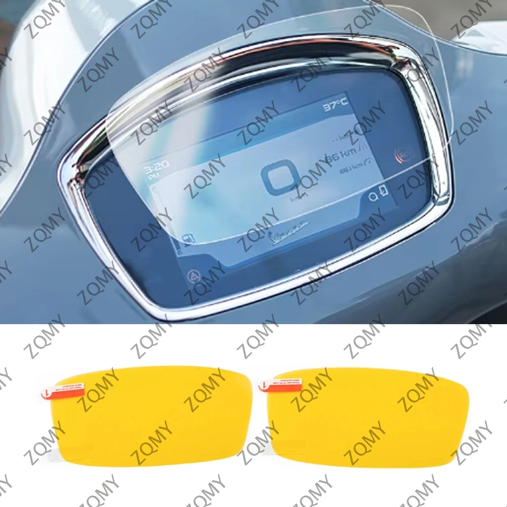 For Vespa GTS300 HPE Super Tech TPU Instrument Dashboard Screen Protector Cover Motorcycle Accessories 2Pcs/set