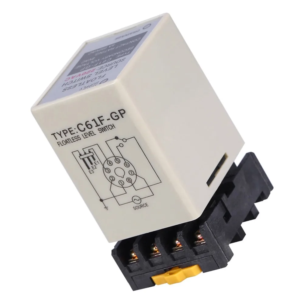AC110V Floatless Level Switch 50/60Hz Flame Retardant Shell Liquid Level Controller With Base Environmental Grade