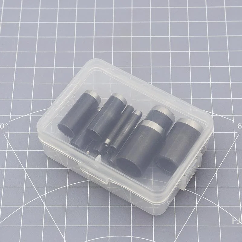 [YU] poinçon rond de 15 tailles (1-15mm), ensemble d'outils de coupe de poinçon creux avec mallette de rangement, perforateur de trou en cuir, fraise d'artisanat du cuir