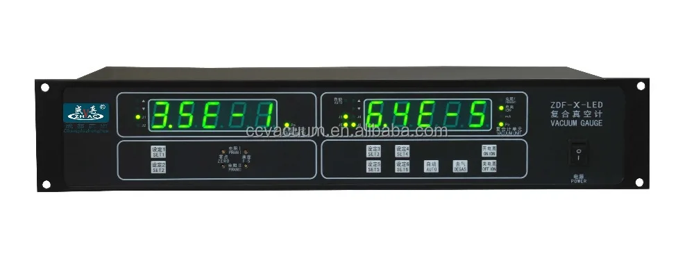 ZHVAC brand ZDF-X-LED / pressure gauge vacuum gauge for vacuum metalizing machine application