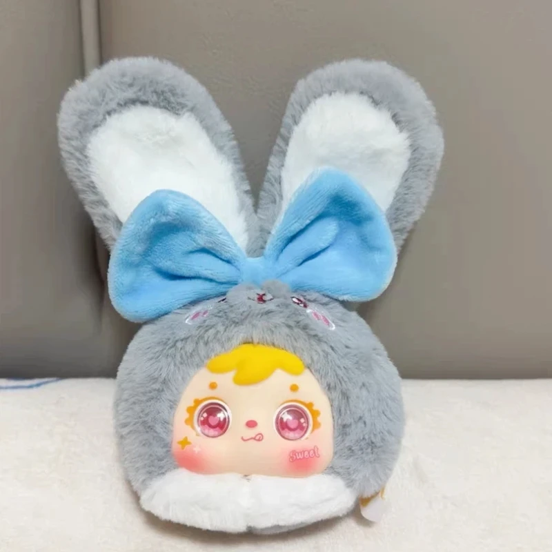 حقيقي صموئيل الملونة الأرنب سلسلة صندوق أعمى لطيف أفخم دمية المفاتيح حقيبة سحر هدية للنساء والفتيات #4