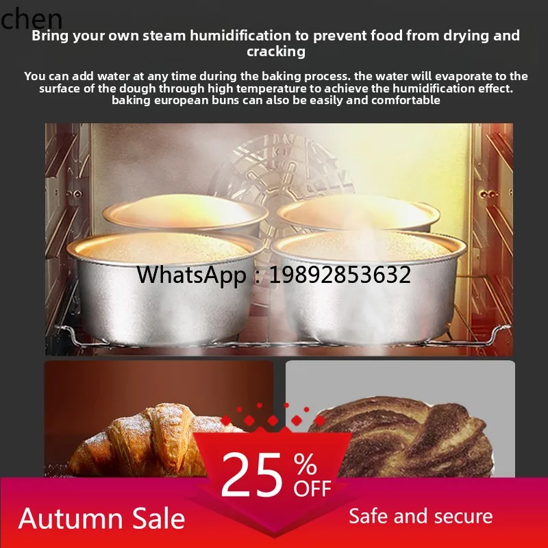 

oven commercial large capacity 40L household private room baking moon cake egg tart hot air steam electric oven