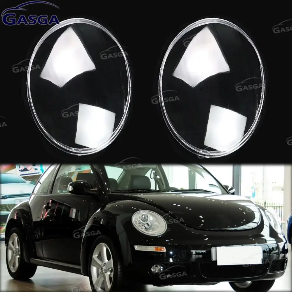 

Car Headlight Cover For VW Beetle 2003-2012 Headlamp Shade Plexiglass Headlights Shell Lamp Shade Transparent Lens Cover