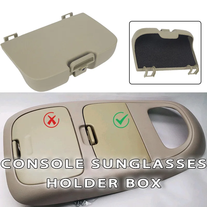 

Overhead Console Sunglasses Holder Bin Door Cover 2C3Z-7811586-BAB For Ford F-250 F-350 F-450 F-550 Super Duty 2002 2003-2007